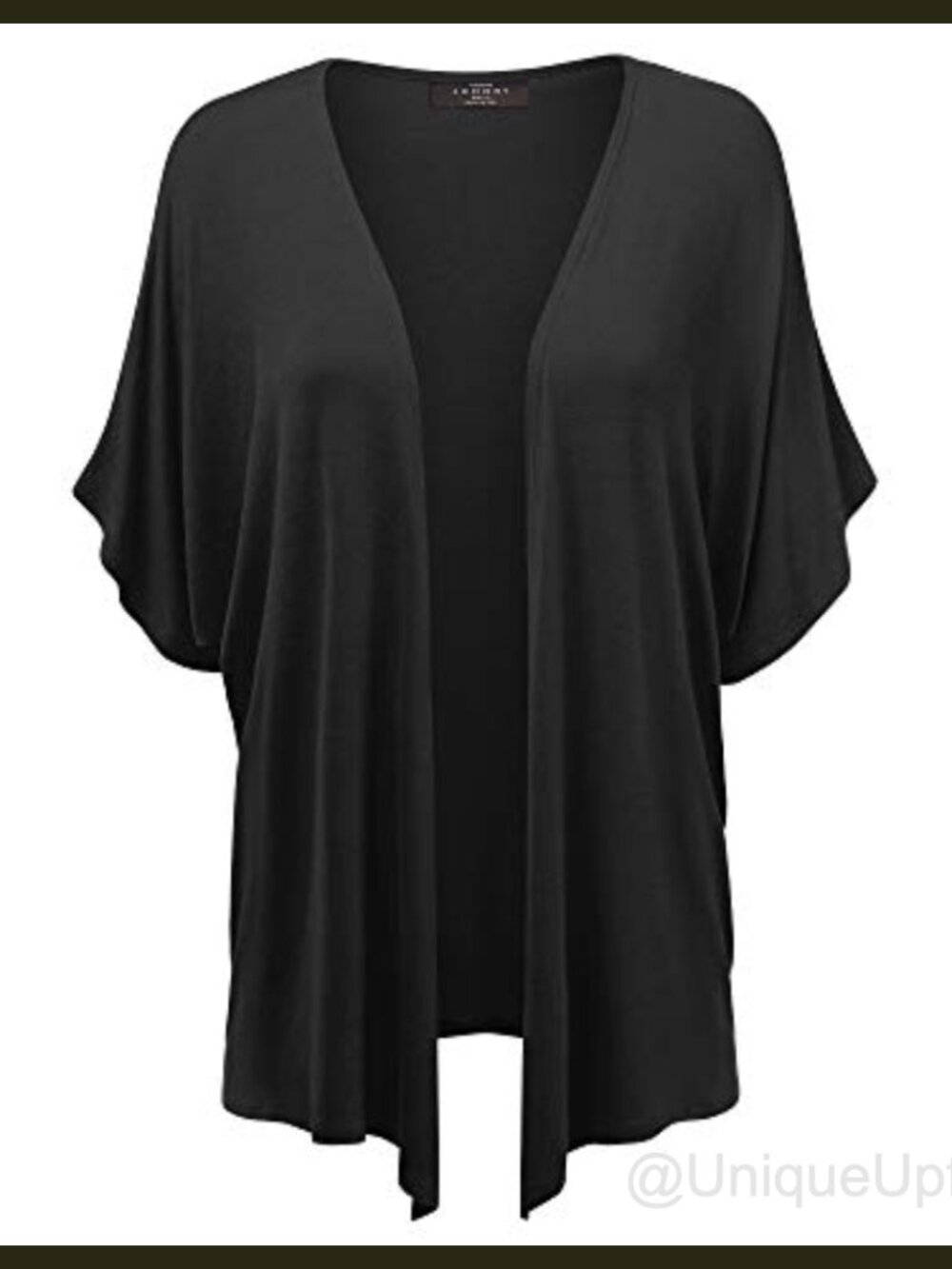 Kimono Style Short Sleeve Dolman Cardigan Lightweight Open Front Summer